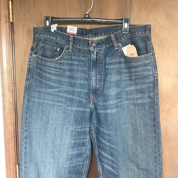 Levi’s 550 relaxed slight distressed jean tapered leg 40 X 36 big &tall - Picture 1 of 17